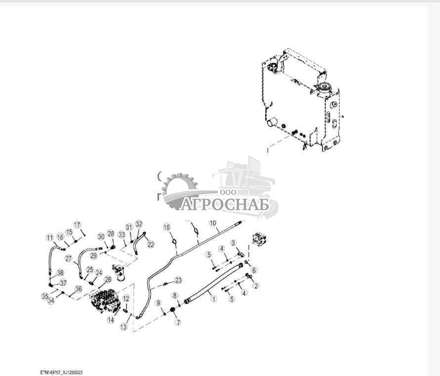 Three Function Plumbing,Tool Carrier Linkage (2 of 2) 